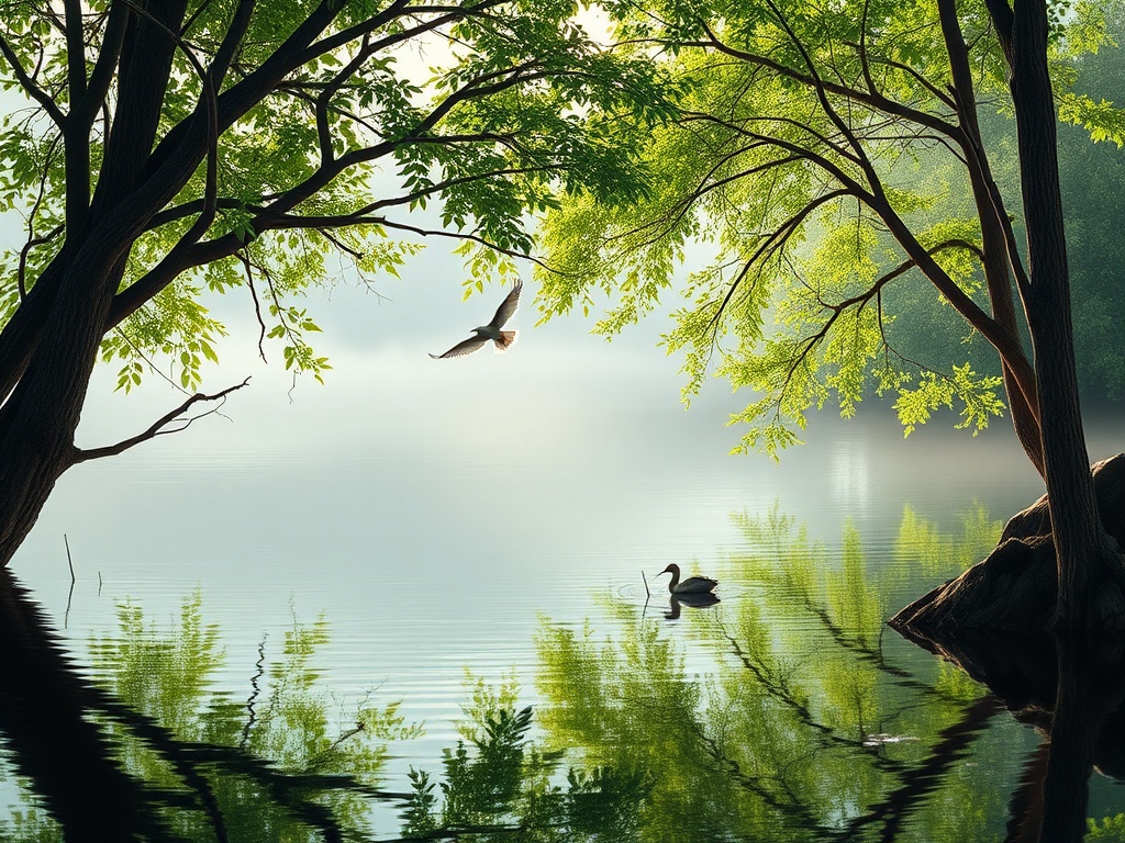 자연의 소리와 함께하는 집중 환경