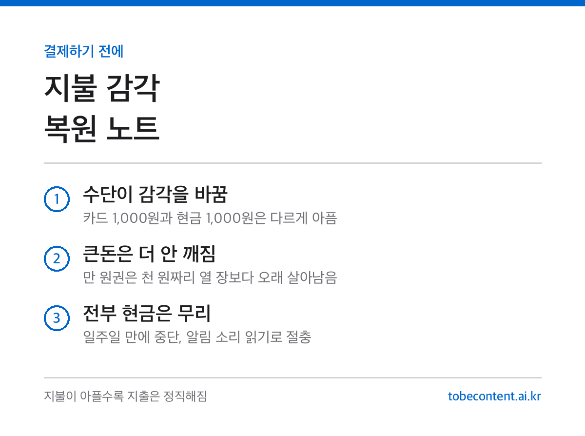 지불 감각 복원 카드
