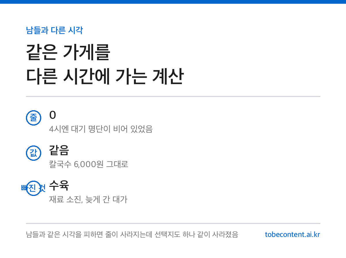 남들과 다른 시각 인포카드